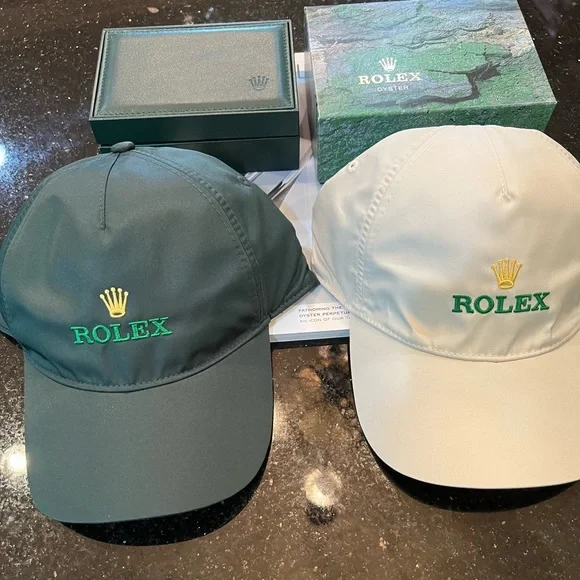 Rolex Accessories Rolex Unisex Green Baseball Cap Microfiber